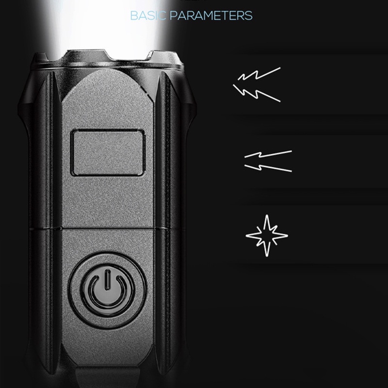 Đèn Pin LED Công Suất Cao Sạc USB Tiện Dụng