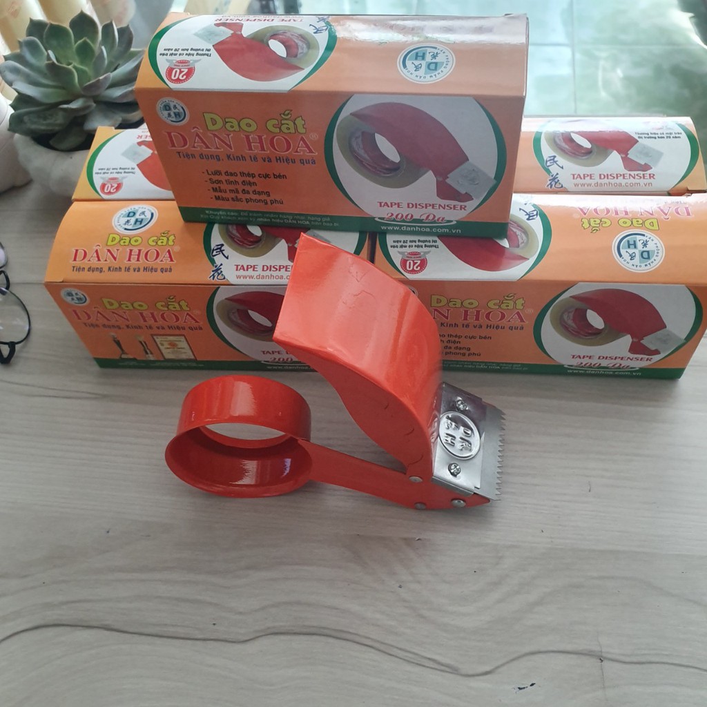 Dao cắt băng keo 5cm loại lớn cắt cuộn keo 300y 500y và cuộn 1kg