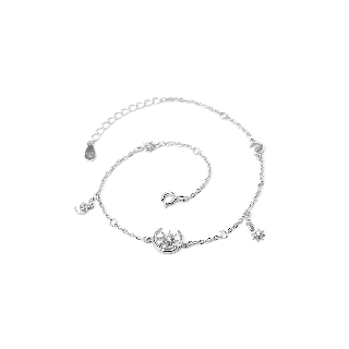 Lắc Chân Bạc Blue Peach Sun In Moon LC236