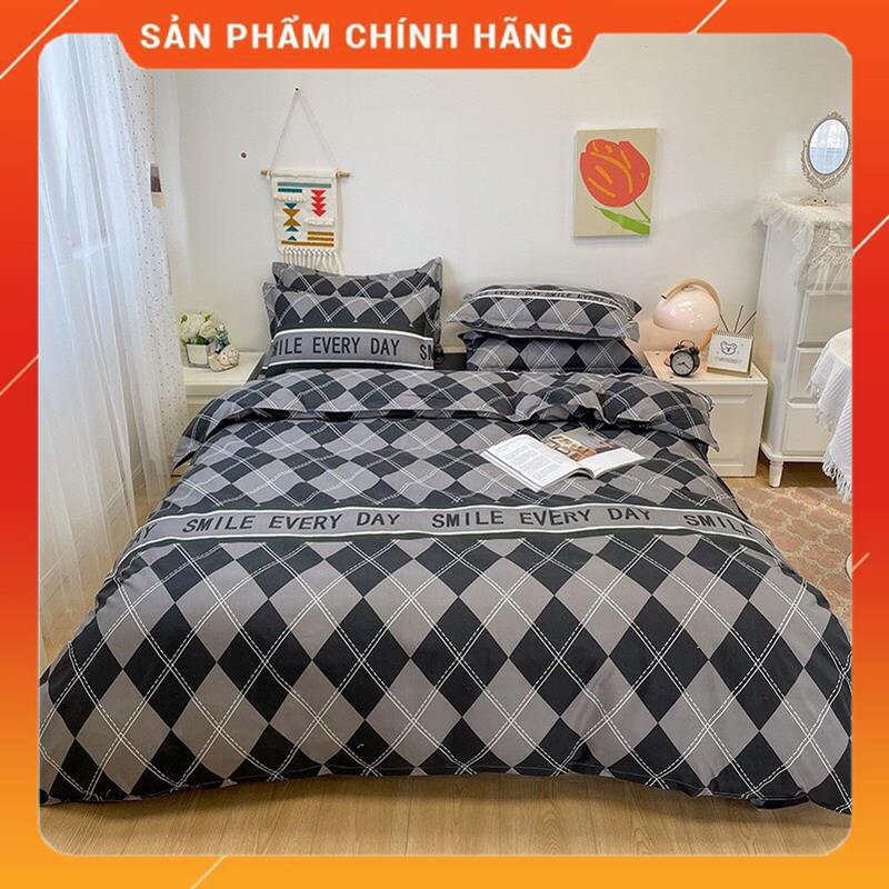 Set chăn ga gối 4 món cotton poly hàng nhập khẩu nguyên bộ họa tiết đa dạng MSP90349 | BigBuy360 - bigbuy360.vn