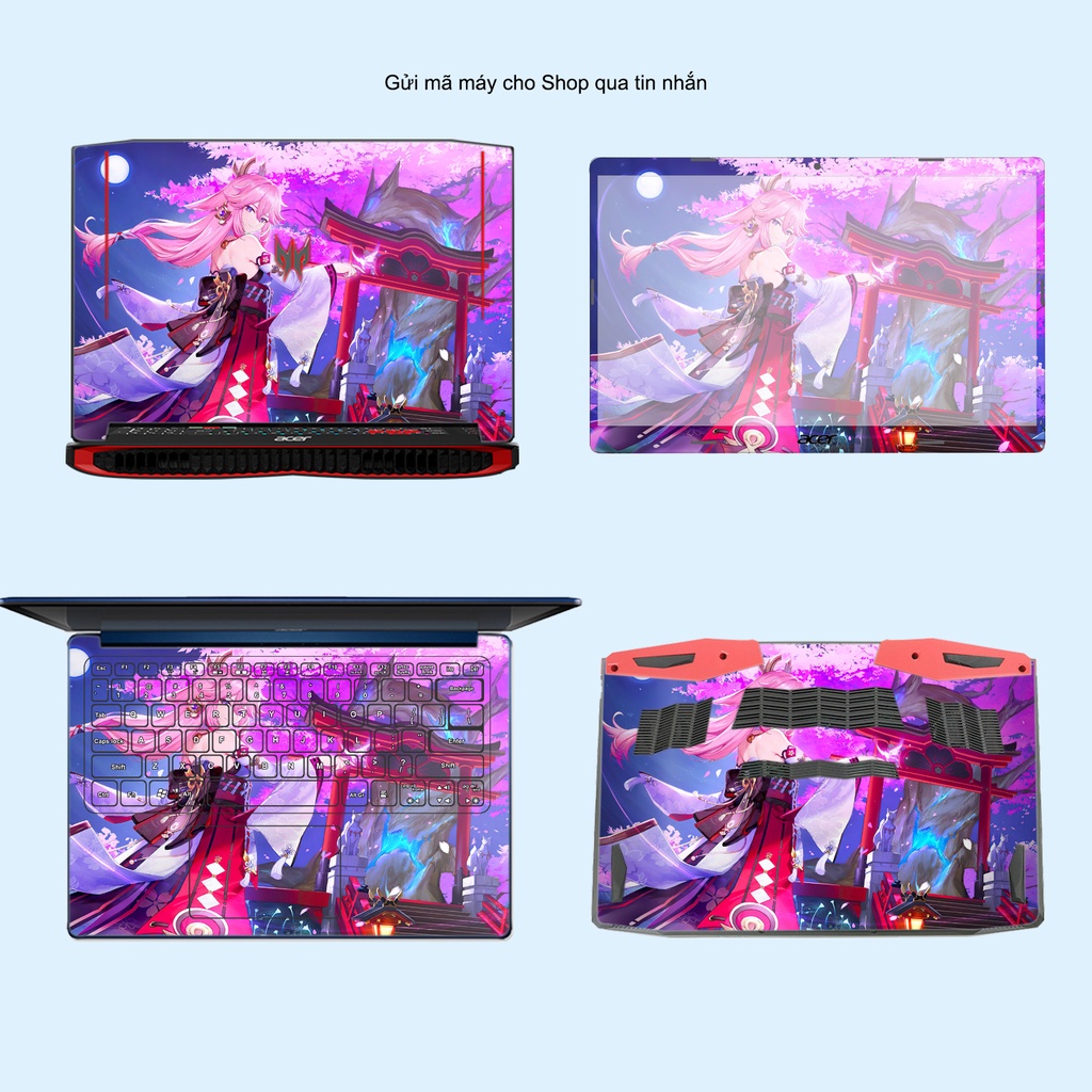 Skin Laptop In Hình Genshin Impact Dành Cho Các Dòng Máy Dell Hp Asus Msi Acer Lenovo Macbook Theo Yêu Cầu