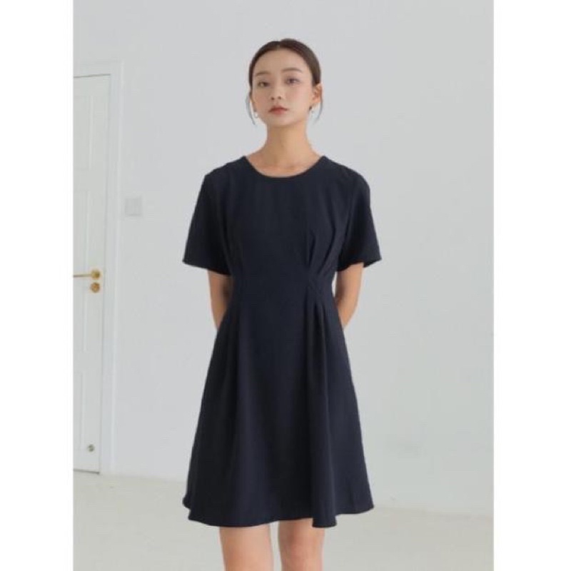 Đầm Dài Midi Trơn Chữ A Ulzzang Thời Trang Hàn Quốc Váy Cao cấp eo thon Kiểu Dáng Đơn Giản Ngọt Ngào