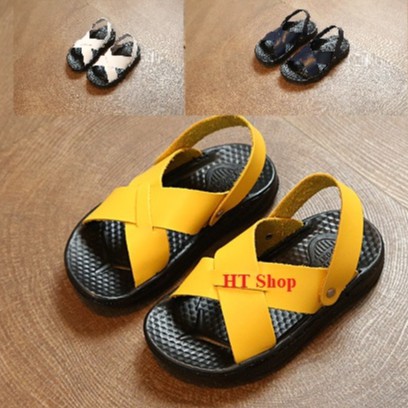 Dép sandal cho bé 1-3 tuổi 3 màu - Đế mềm (Size 21-25)