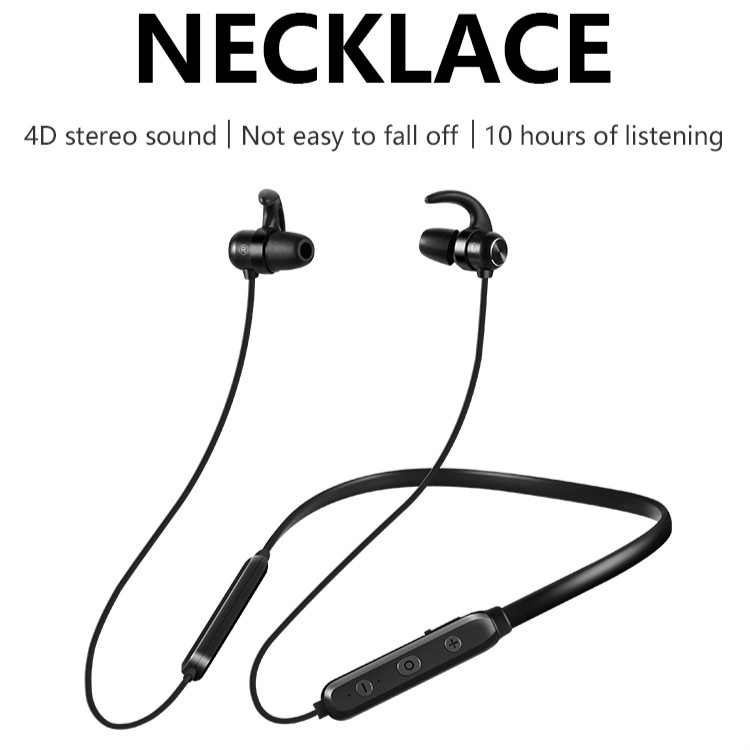 4D Stereo Wireless Headphones Strong Bass Bluetooth Earphone Neckband Headphone Noise Earbuds