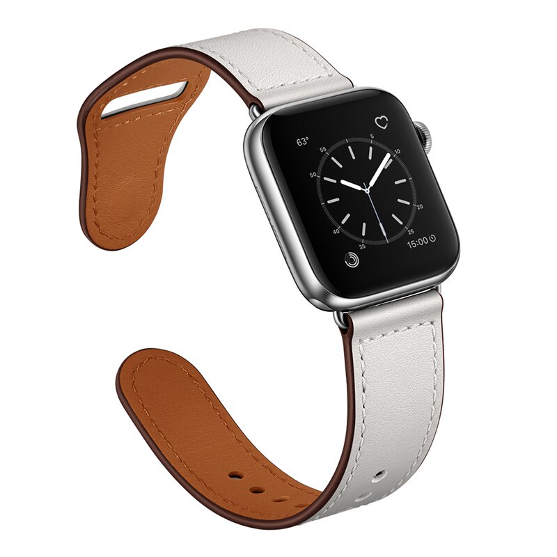 Dây Đeo Da Cho Đồng Hồ Apple 44mm 40mm 38mm 42mm Iwatch Series 6 Se 5 4 3 42mm 44mm