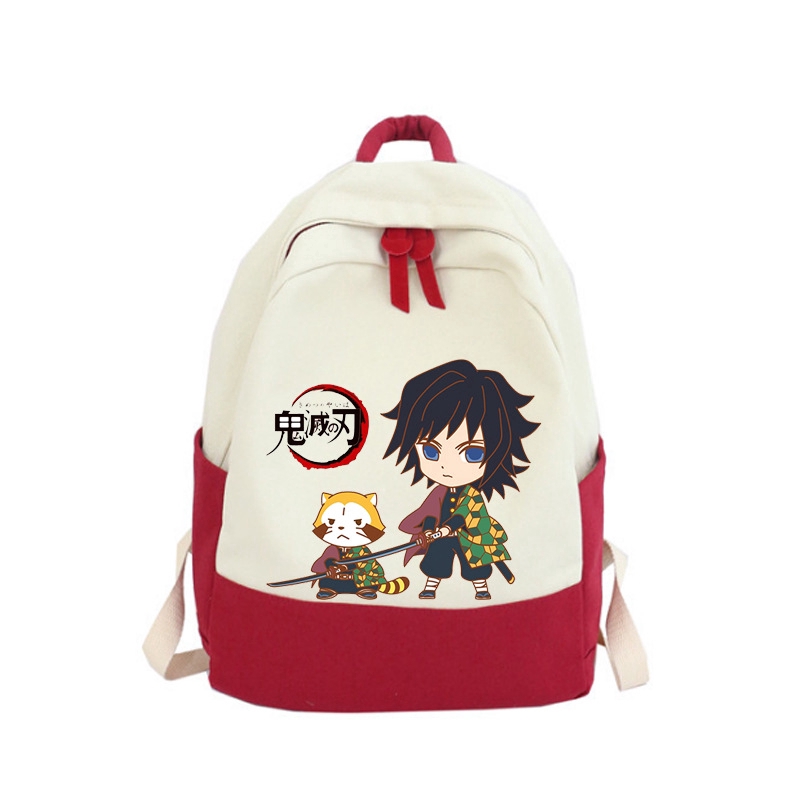Balo canvas đi học in hình Anime Demon Slayer Kimetsu No Yaiba