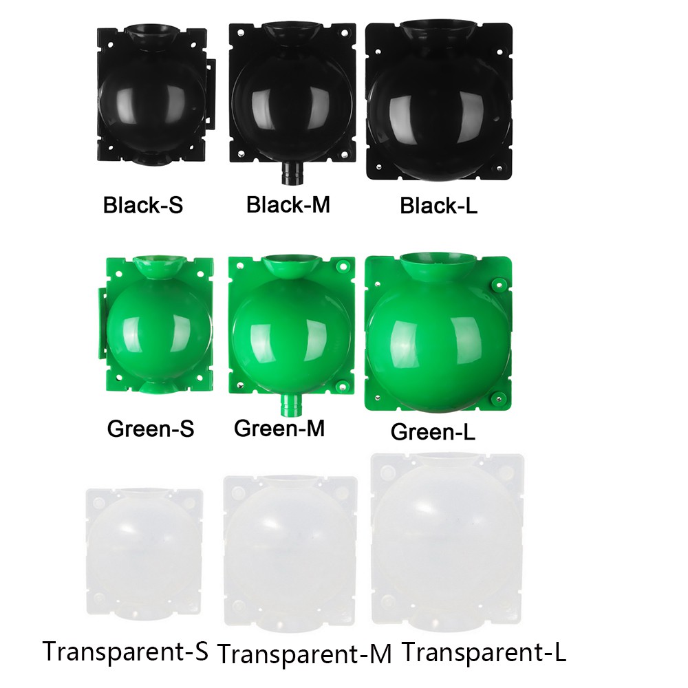 Set 1 / 3 / 5 Bóng Sợi Thủy Tinh Màu Cầu Vồng Áp Suất Cao Hỗ Trợ Nuôi Trồng Cây