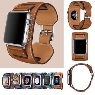 Dây đồng hồ bằng da thật cho Apple Watch Series 7/6/se/5/4/3/2/1 ( 41mm 45mm 38mm / 42mm 40mm 44mm)