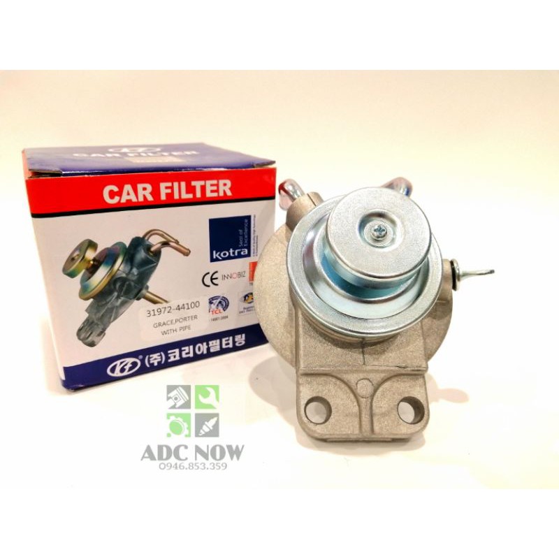 Bơm tay lọc nhiên liệu Hyundai 1 tấn, Xe nâng Komatsu, Mitsubishi 2,5 tấn / 3 tấn