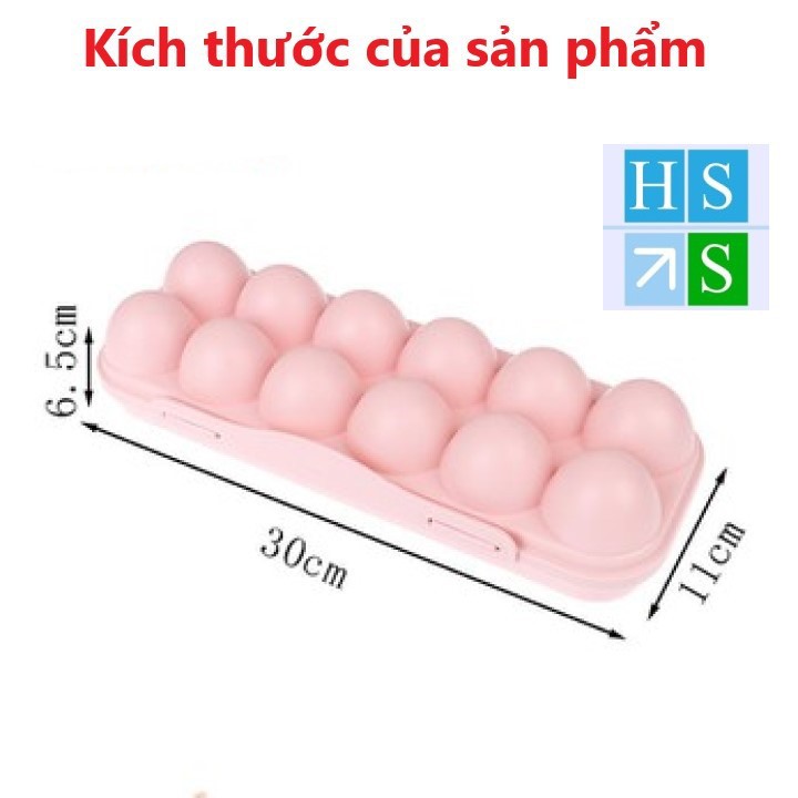 HỘP ĐỰNG TRỨNG  Khay nhựa bảo quản trứng để tủ lạnh có nắp chống đổ  - HS Shop Đà Nẵng