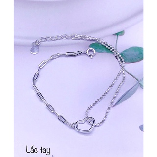 Lắc tay bạc trái tim