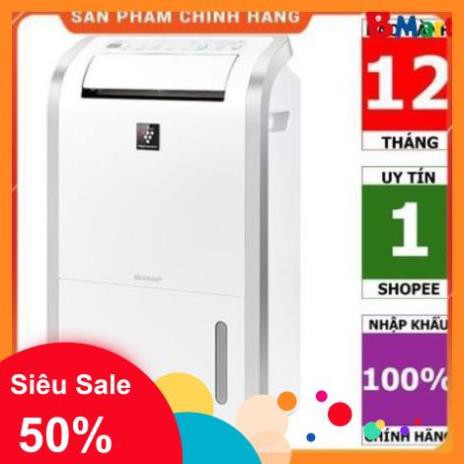 [FreeShip] Máy hút ẩm và tạo ion Sharp DW-D20A-W (50m2), Hàng chính hãng - Bảo hành 12 tháng  - BM NEW