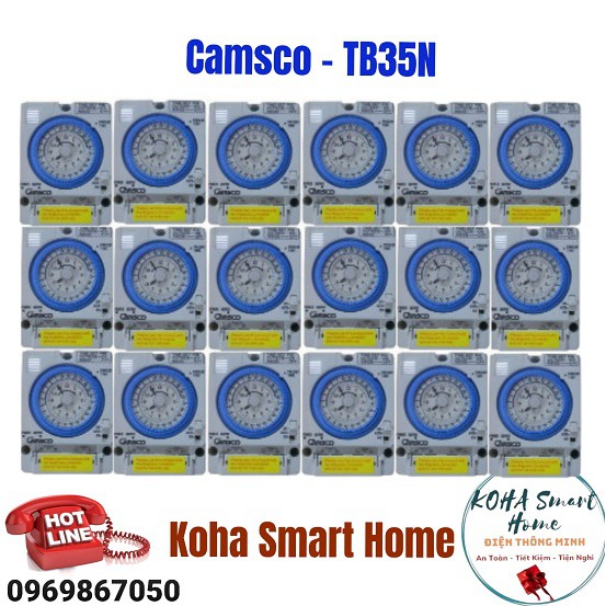 Đồng hồ hẹn giờ Camsco-TB35N ( 20 bộ ) - Kèm 20 pin