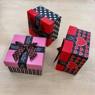 Hộp đựng quà đựng khăn, đồng hồ phụ kiện có nơ xinh xắn