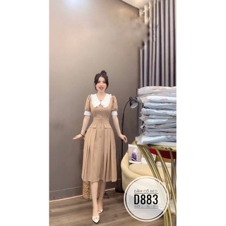 Bigsize đầm cổ bèo d883