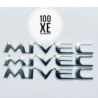 Logo chữ nổi 3D MIVEC trang trí ô tô Mitsubishi