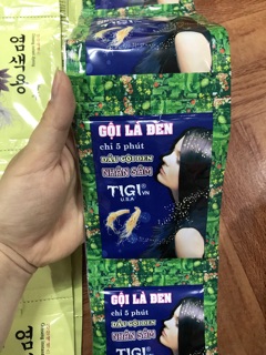 Lẻ 1 gói dầu gội nhuộm đen tóc