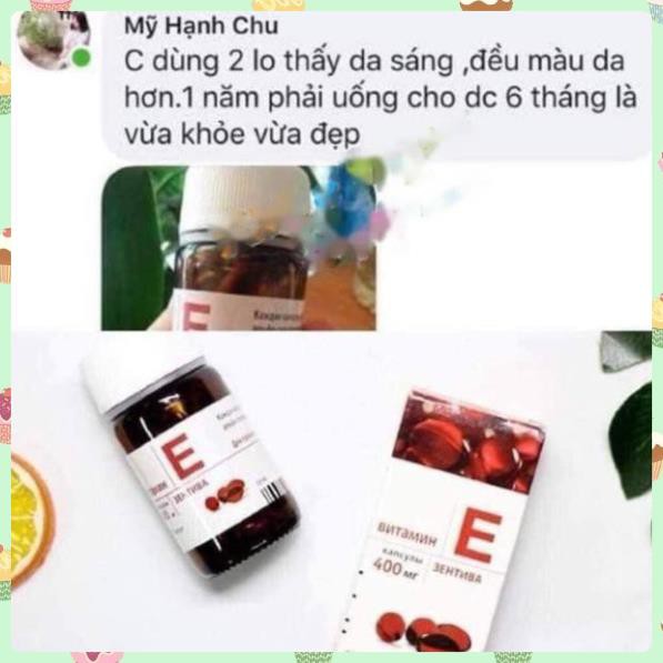 [SÁNG DA-MỜ NÁM] VITAMIN E ĐỎ NGA 400MG SANOFI - CHUẨN AUTH- TỐT GẤP 5 LẦN VITAMIN E THƯỜNG | BigBuy360 - bigbuy360.vn