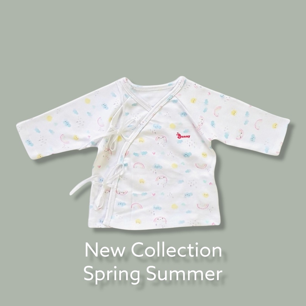 Áo sơ sinh cột dây chất cotton mềm mịn mát cho bé 3-6kg, Áo cho bé sơ sinh Thị Nắng Store