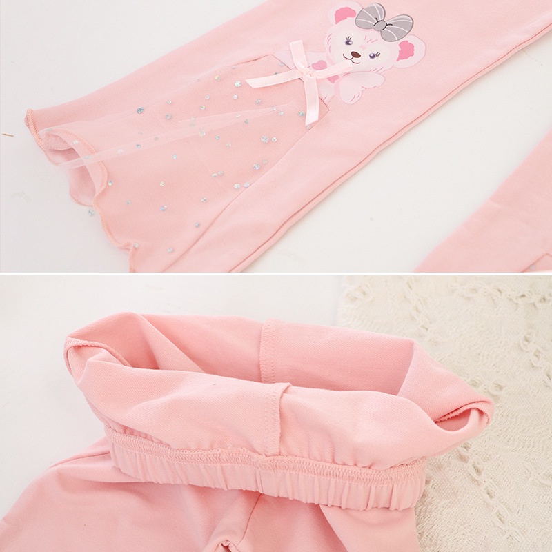 Quần Legging Công Chúa In Họa Tiết Hoạt Hình Cho Bé Gái