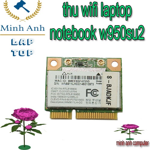 thay wifi laptop notebook w950su