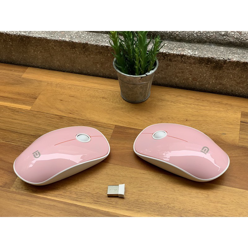 Chuột không dây Chính Hãng Forter V8 hồng