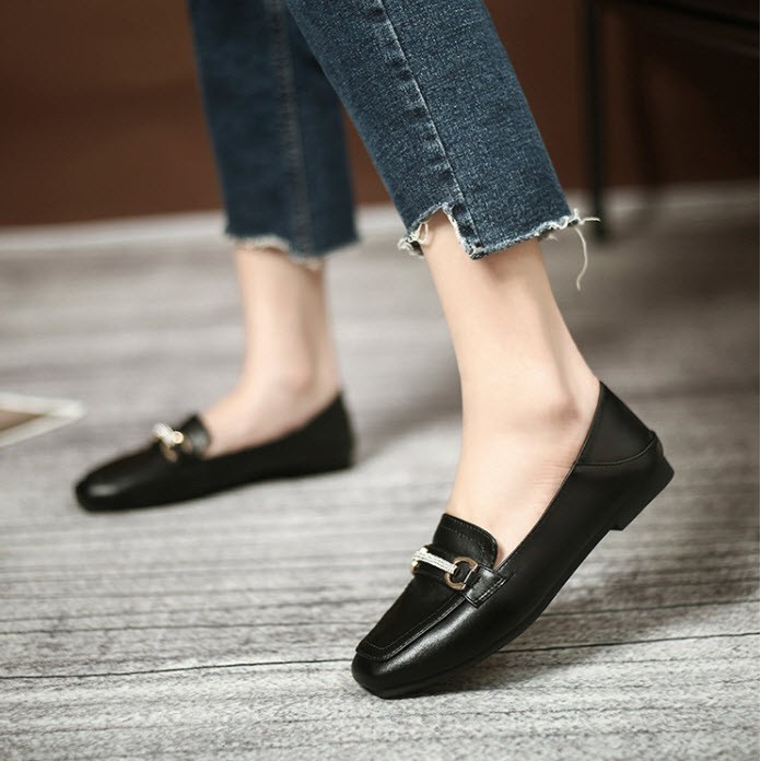 HÀNG CÓ SẴN (Size 40➡️44) _ Giày Oxford Khóa Dây Ngang da siêu mềm _Big Size | BigBuy360 - bigbuy360.vn