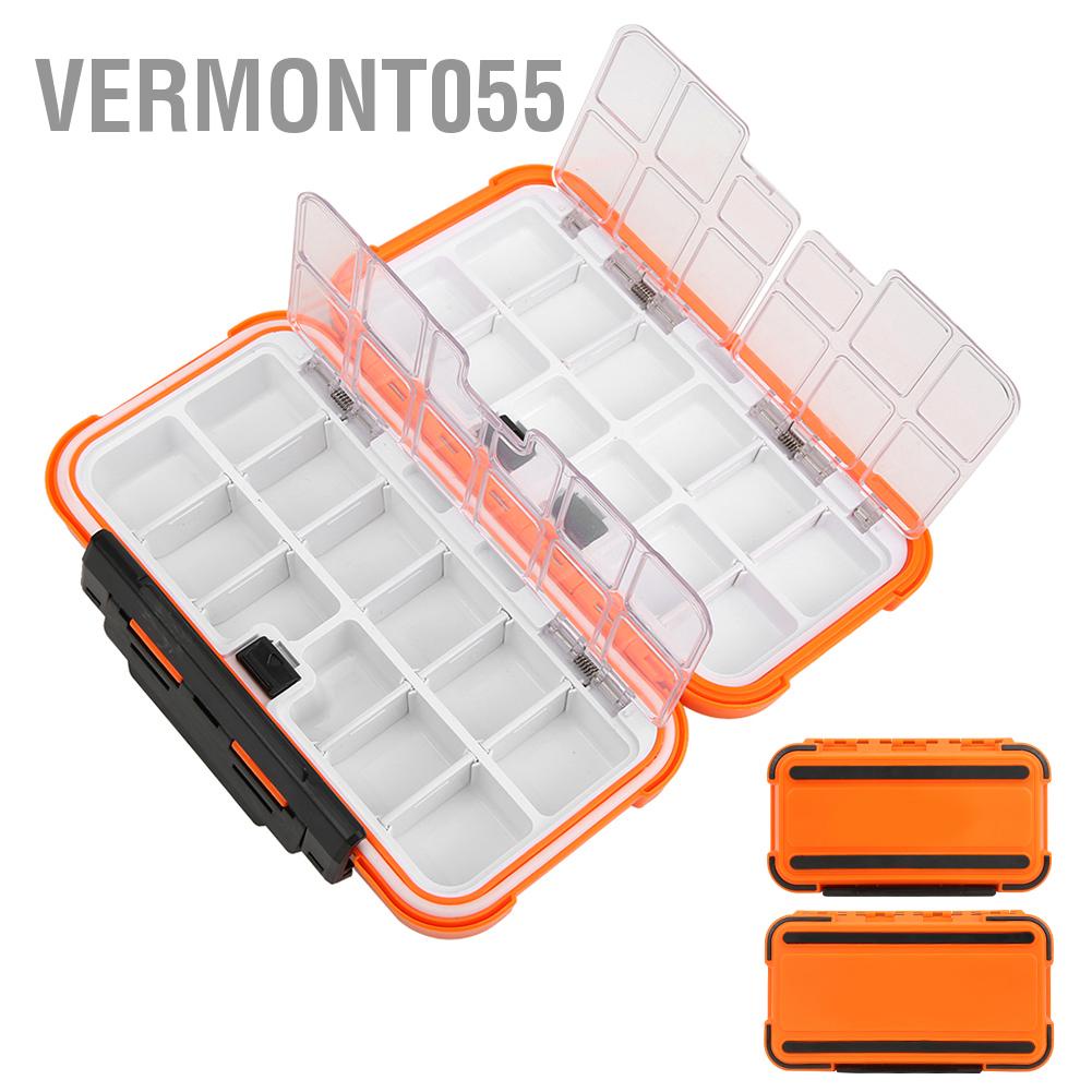 Có thể bán buôn Vật liệu ABS chống thấm nước câu cá hộp hộp đựng mồi móc hộp lưu trữ phụ kiện hộp đựng Vermont055  Hàng giao ngay