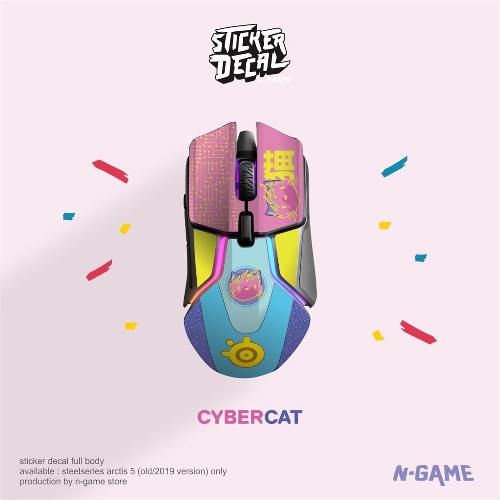 Miếng Dán Bảo Vệ Da In Chữ Steelseries Rival 600 Cyber