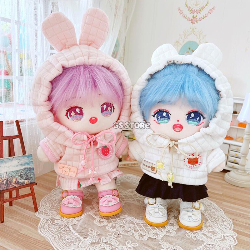 Áo Hoodie Họa Tiết Hoạt Hình Xinh Xắn Dành Cho Búp Bê Baekhyun ChanYeol D.O 20cm Búp Bê Thần Tượng CHEN SEHUN Jennie Lisa