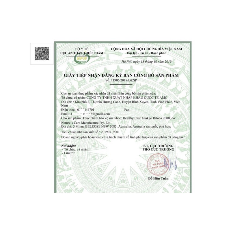 Ginkgo 3000 | Thế Giới Skin Care