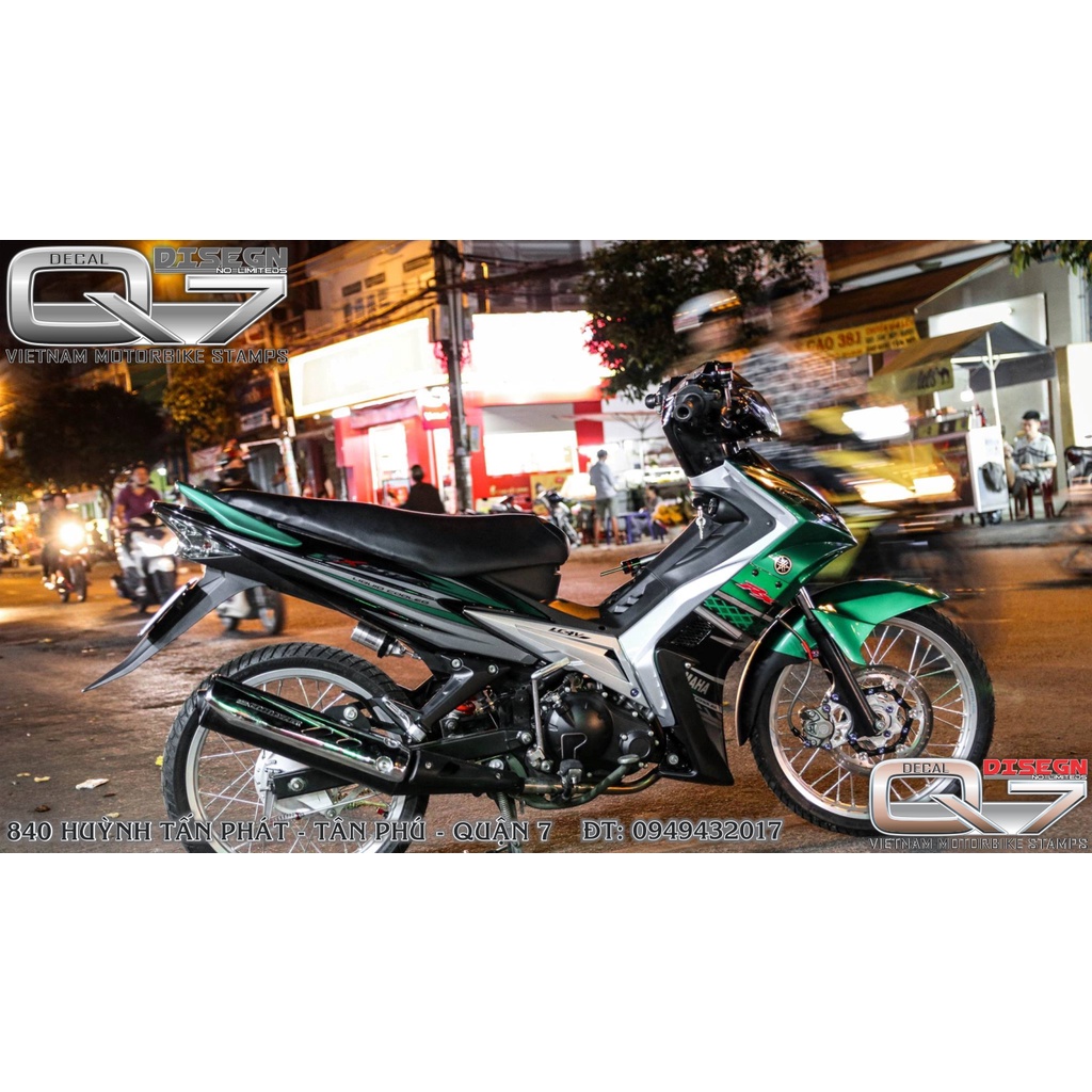 TEM RỜI EXCITER 2010 XANH ĐEN