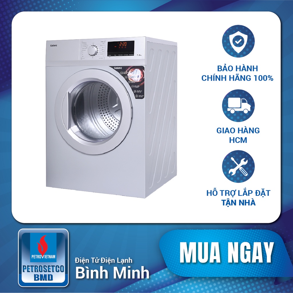 Máy Sấy Cửa Trước Galanz 7 Kg DV-70T5C(S) - Chỉ giao tại HCM