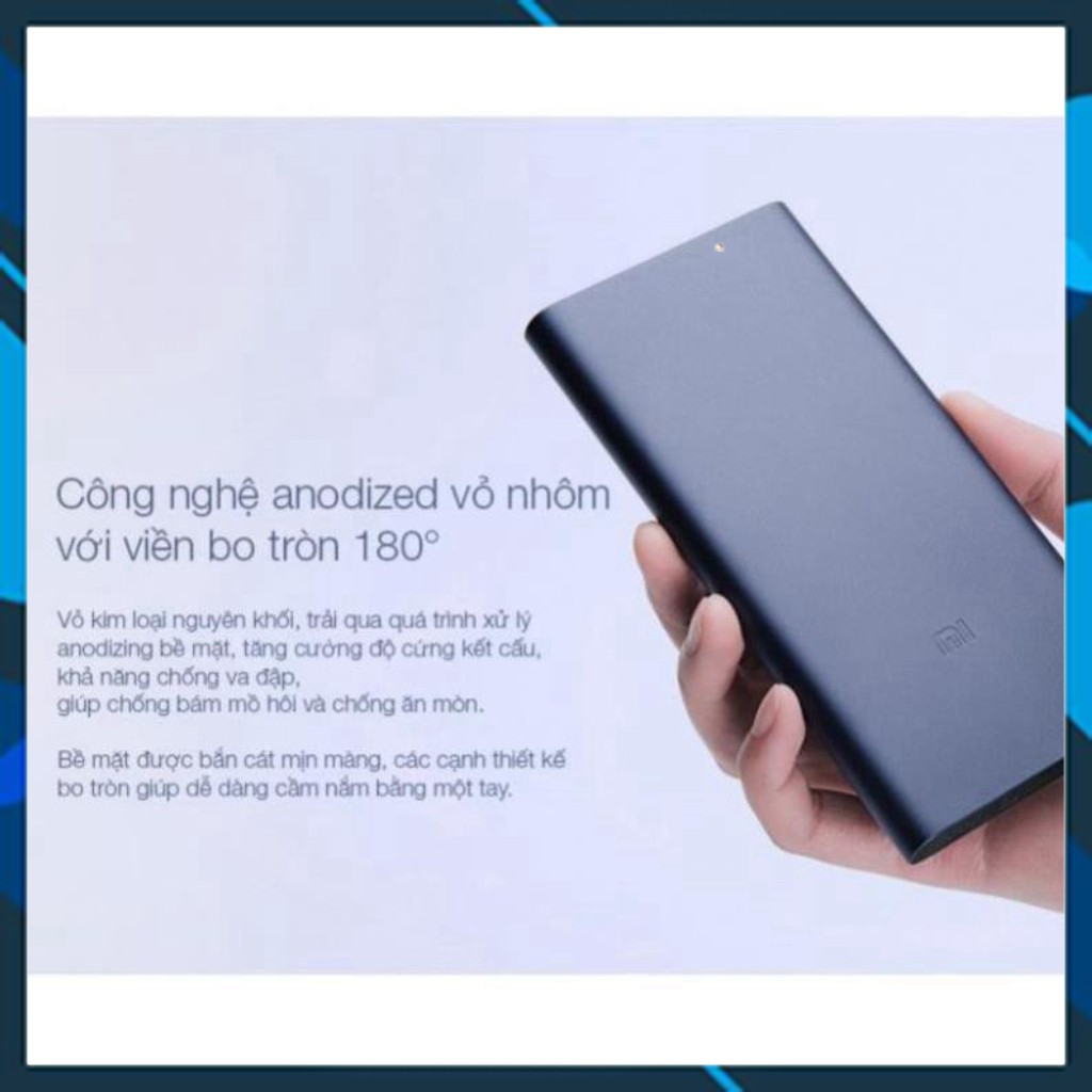 Sạc Dự Phòng Xiaomi Gen 2S Version 2018 10000 mAh 2 Cổng USB Hỗ Trợ QC 3.0 🎯 GIÁ SỈ🎯 [vthm9]