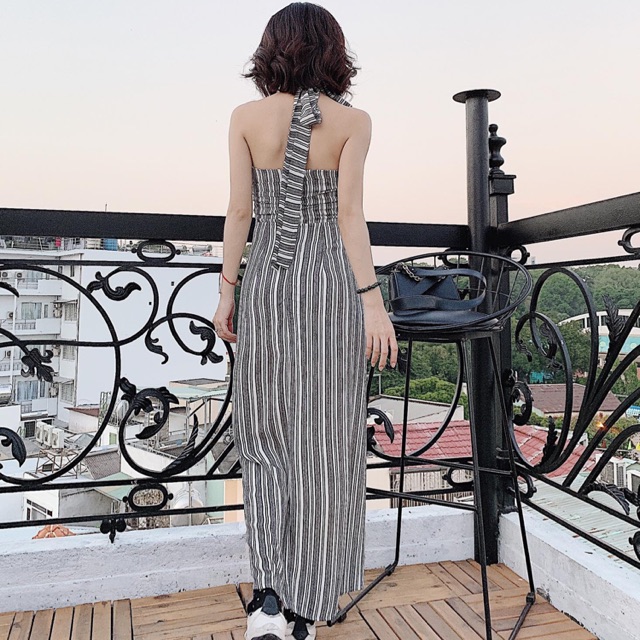 Váy maxi kẻ sọc