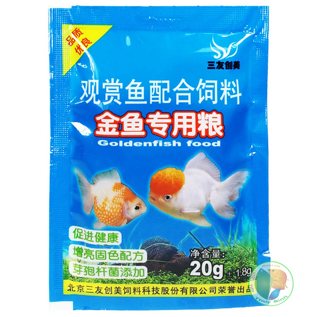 Cám cá vàng, cám goldfish dạng gói