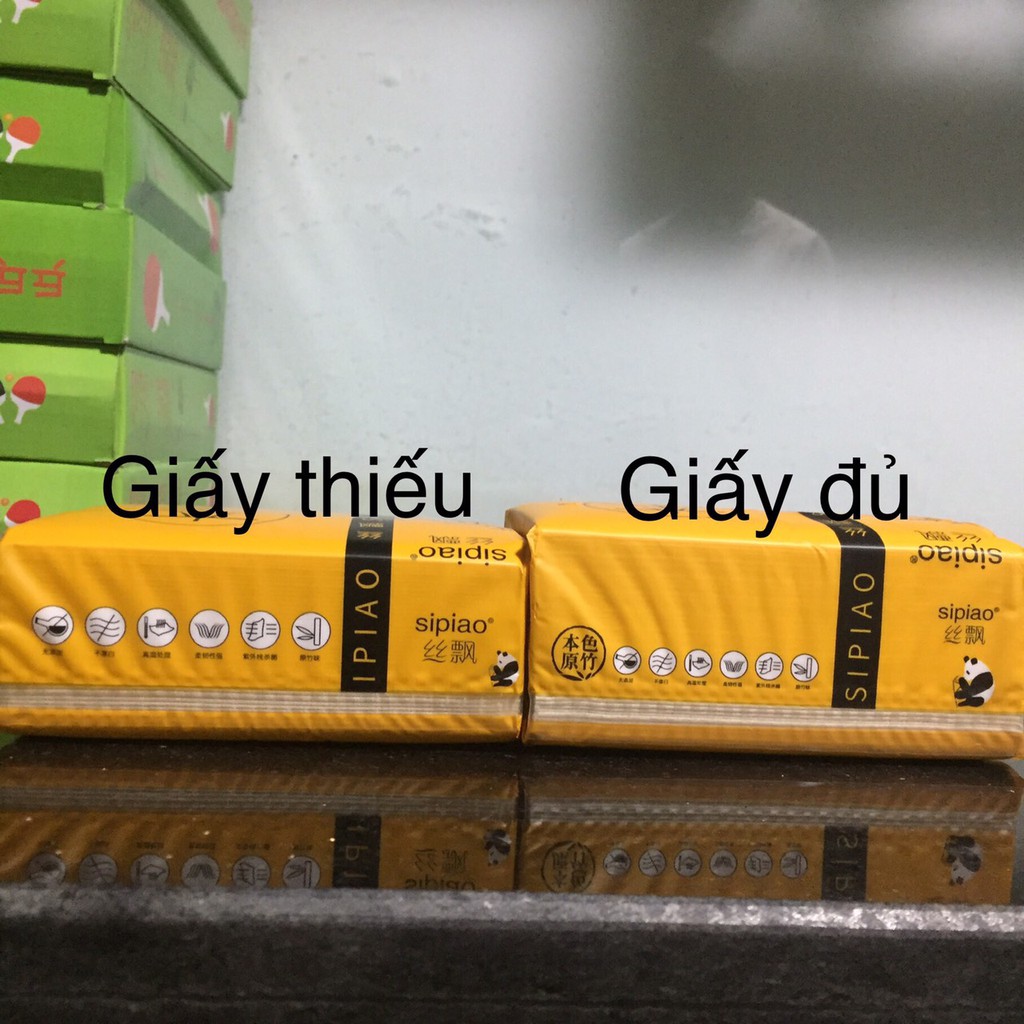 Giấy ăn gấu trúc SIPIAO thùng 30 gói, hàng nội địa loại 1