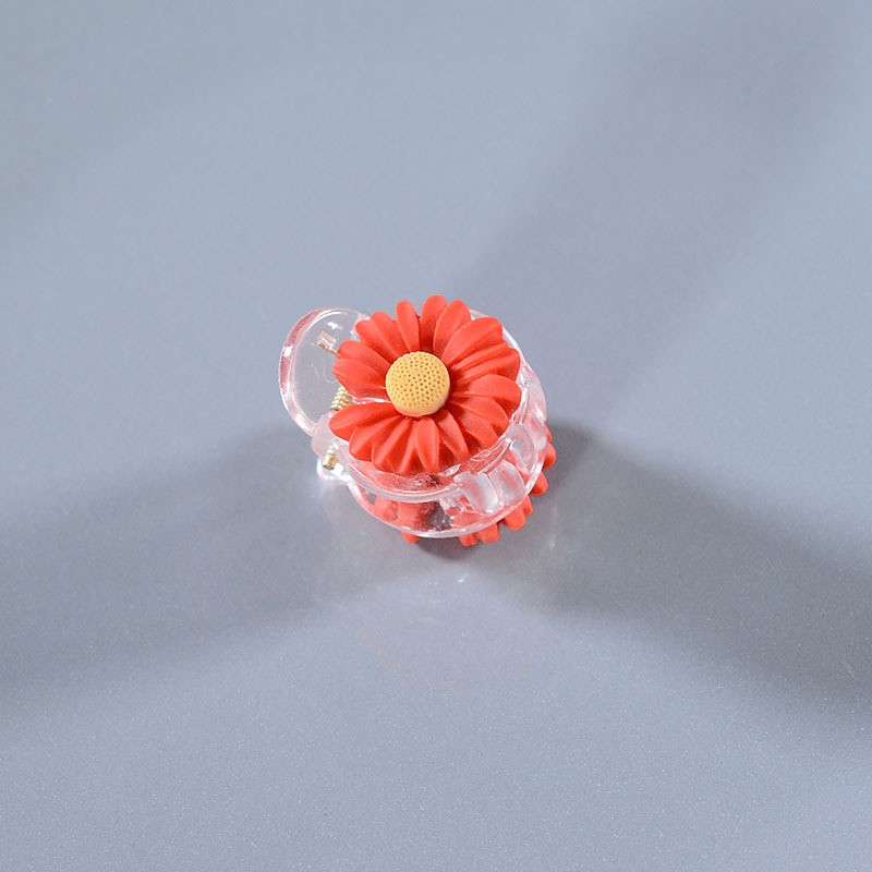 GẤP TÓC 6 RĂNG MINI TRONG, KẸP NỮA TÓC CHO BẠN GÁI HÌNH HOA CÚC CUTE