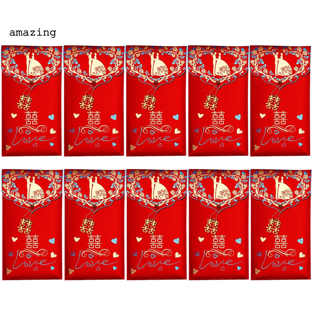 Bao lì xì giấy màu đỏ phối tua rua lâu trôi