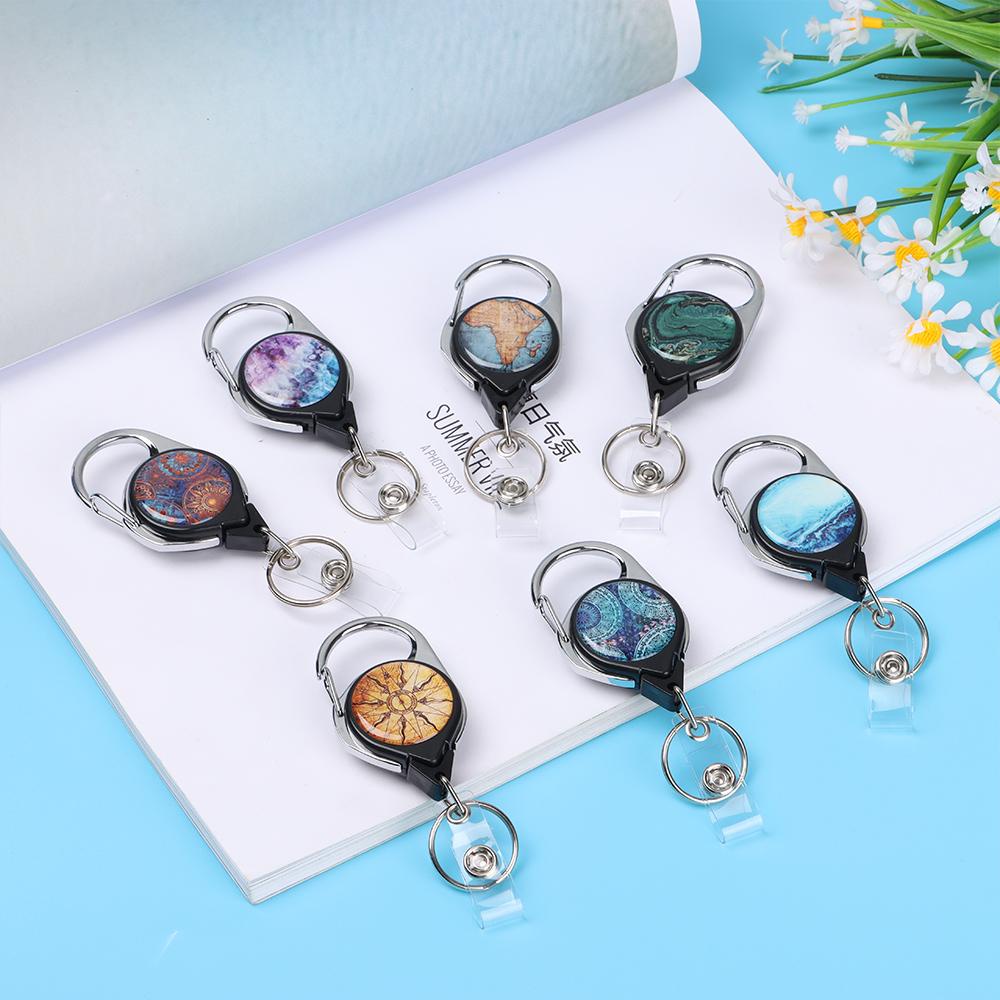 PISTA Móc Khóa Có La Bàn Đựng Thẻ ID Siêu Bền Tiện Dụng Giá Đỡ