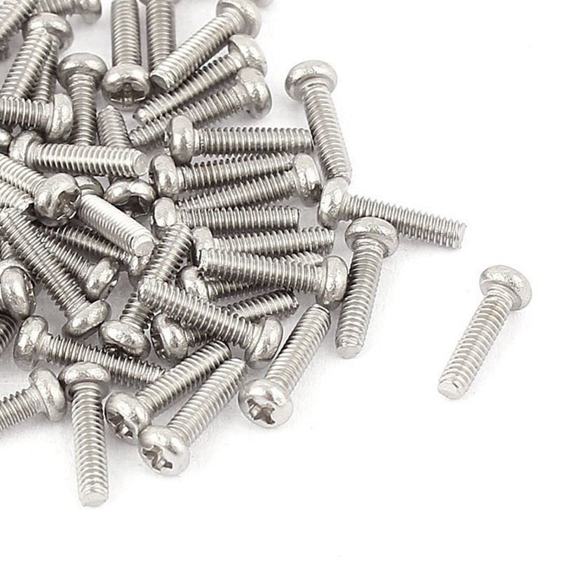 Set 60 Bu Lông Vít Thép Không Gỉ 304 M2X8Mm Phillips