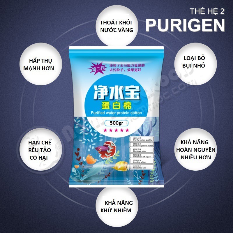 VẬT LIỆU LỌC CAO CẤP PURIGEN MAGICAL - CHUYÊN KHỬ NƯỚC VÀNG ĐỤC