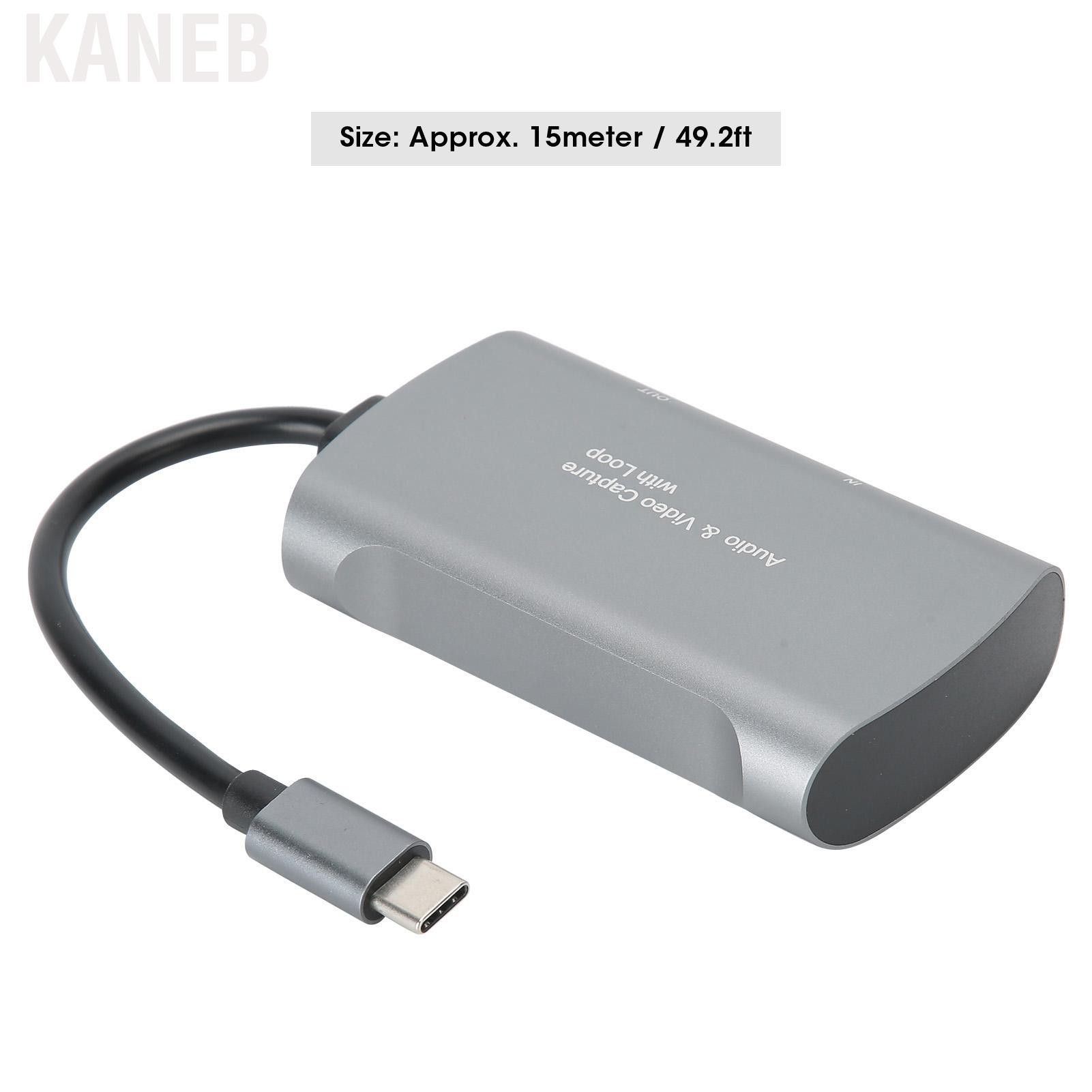 Kaneb Video Capture Card  Small Size Ultra‑thin Portable HDMI/F Maximum Input Conference Recording
