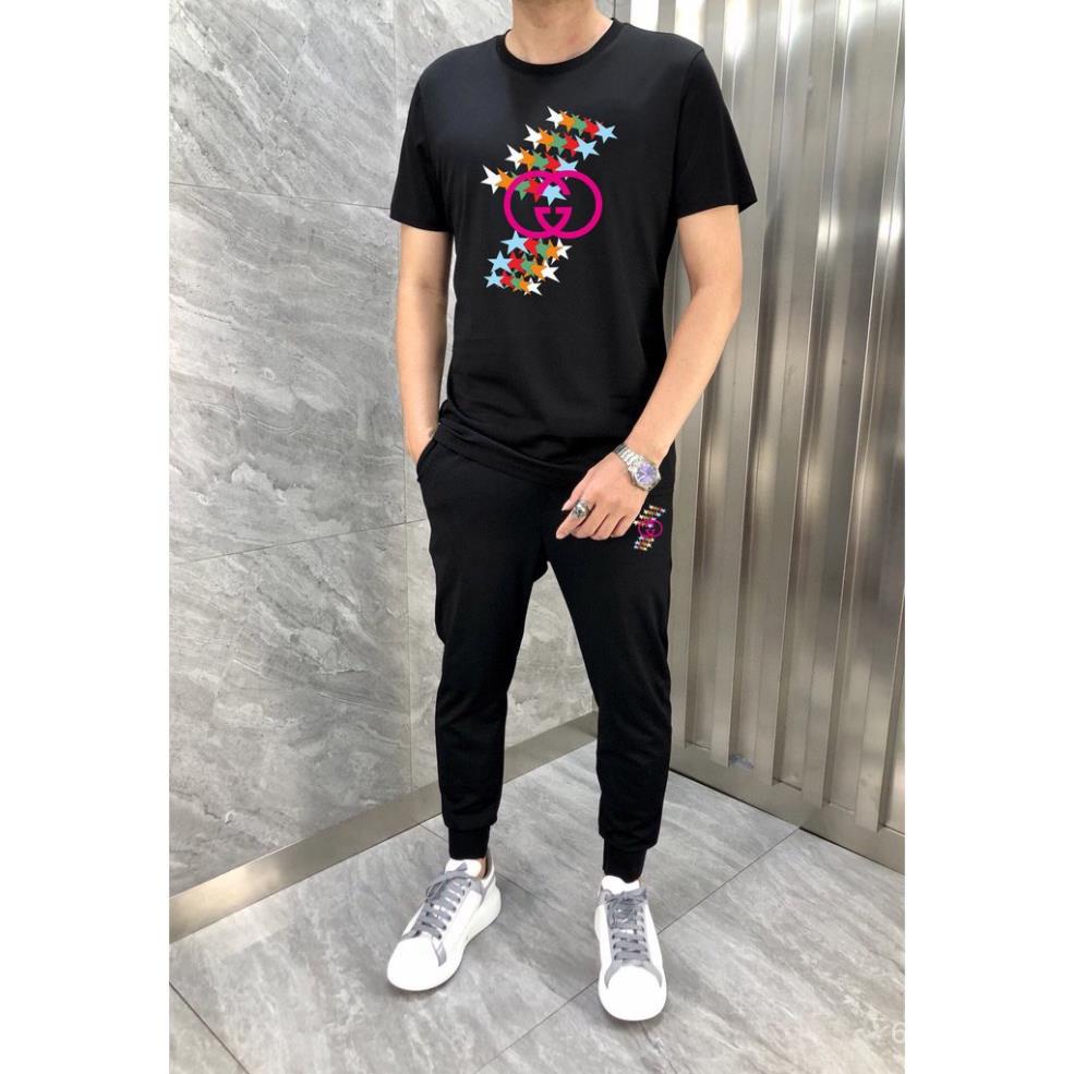 Áo thun nam nữ Áo thun nam cao cấp GUCCI GG GC với kiểu dáng trẻ trung và họa tiết thương hiệu cách điệu nổi bật CDKD !