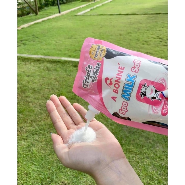 Muối Tắm Sữa Bò Tẩy Tế Bào Chết A Bonne Spa Milk Salt Thái Lan Toàn Thân 350gr