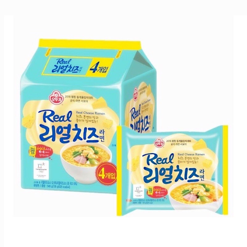 MÌ PHÔ MAI REAL CHEESE HQ 135Gr MÌ GÓI PHÔ MAI TAN CHẢY VÀ GÓI RAU CỦ OTTOGI ĂN VẶT ĂN LIỀN 리얼 치즈 🧀라멘 RAMEN KOREA🇰🇷🍜 | BigBuy360 - bigbuy360.vn