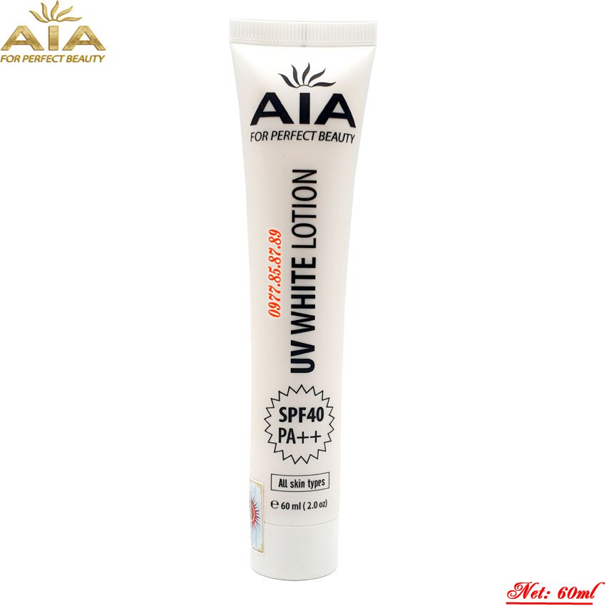 Kem chống nắng cho da nhạy cảm SPF40 PA++ Mỹ phẩm AIA (60g)