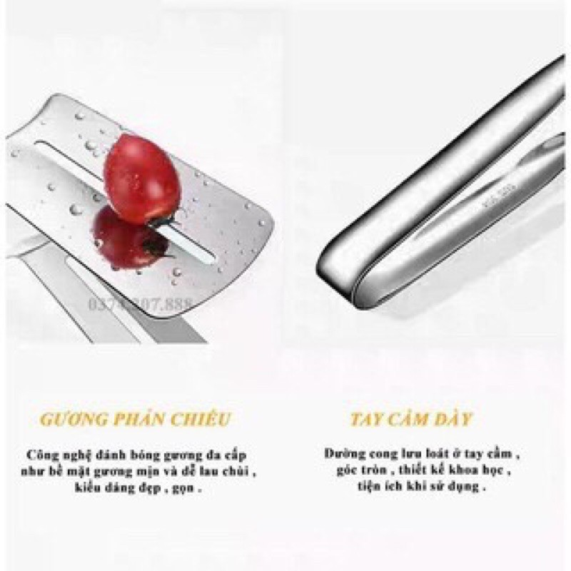 kẹp gắp thức ăn inox