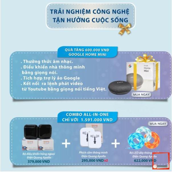 [Hàng chính hãng] Giải pháp nhà thông minh Điện Quang ĐQ Apollo Combo All-in-one