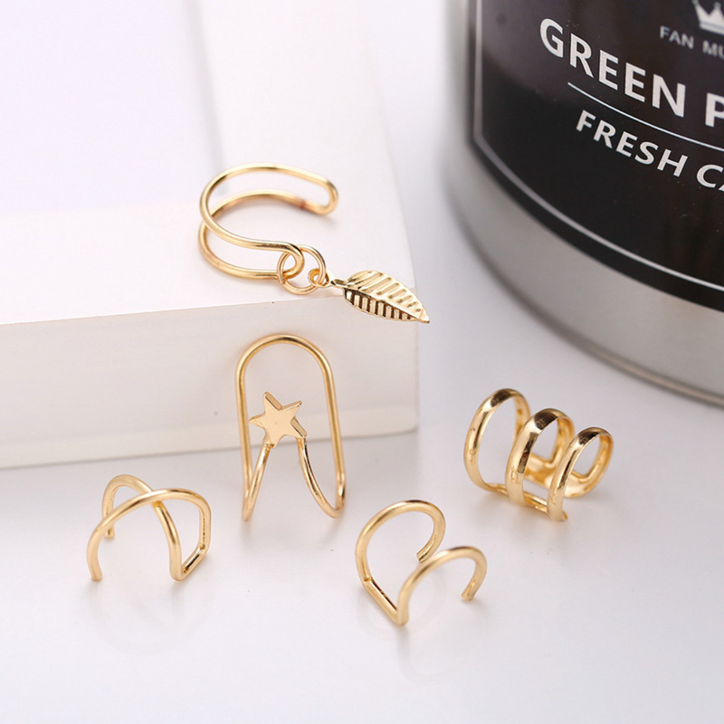 Set 5 Khuyên Tai Nữ Chữ U Thời Trang